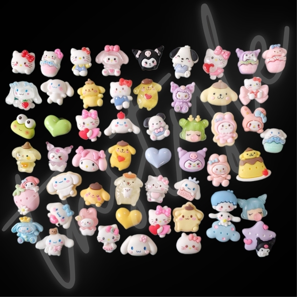 Handmade Other - ⭐️3/$30⭐️ 10 pcs 3D Kawaii Shoe Charms